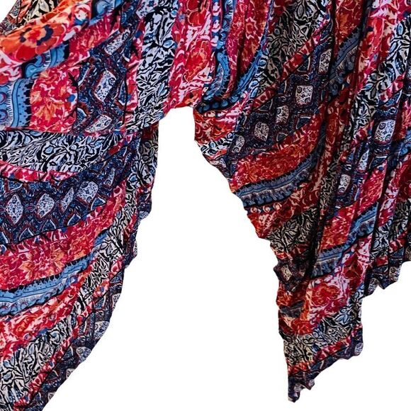 Angie Boho Paisley Print Harem Pant Loose Jumpsuit Sz M NWT - Picture 8 of 16
